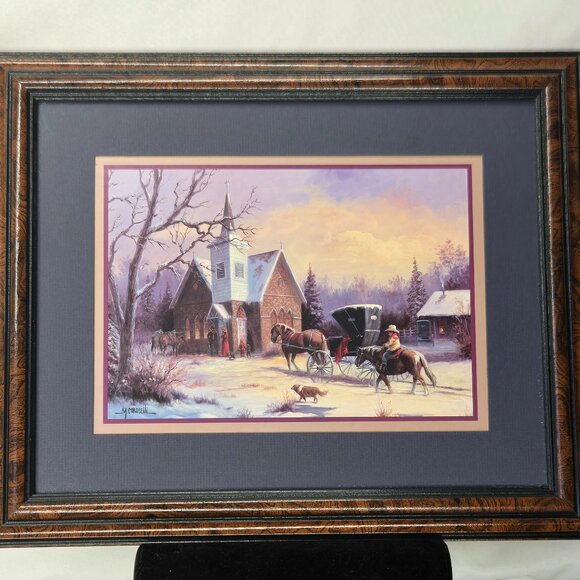 Winter Church Landscape (WXXTOS) by Marianne Caroselli - Made In The USA - Picture 1 of 3